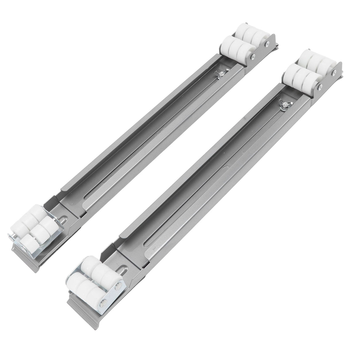 Heavy Duty Extensible Appliance Roller Load Bearing 300KG Universal Wheels Base Appliance Slider for Washer Furniture Silver
