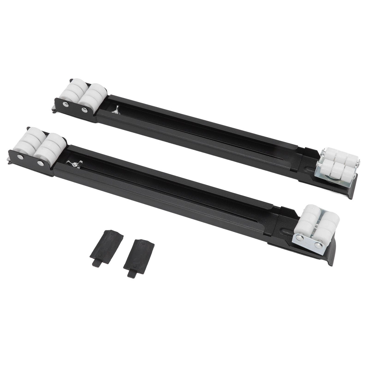 Heavy Duty Extensible Appliance Roller Load Bearing 300KG Universal Wheels Base Appliance Slider for Washer Furniture Black