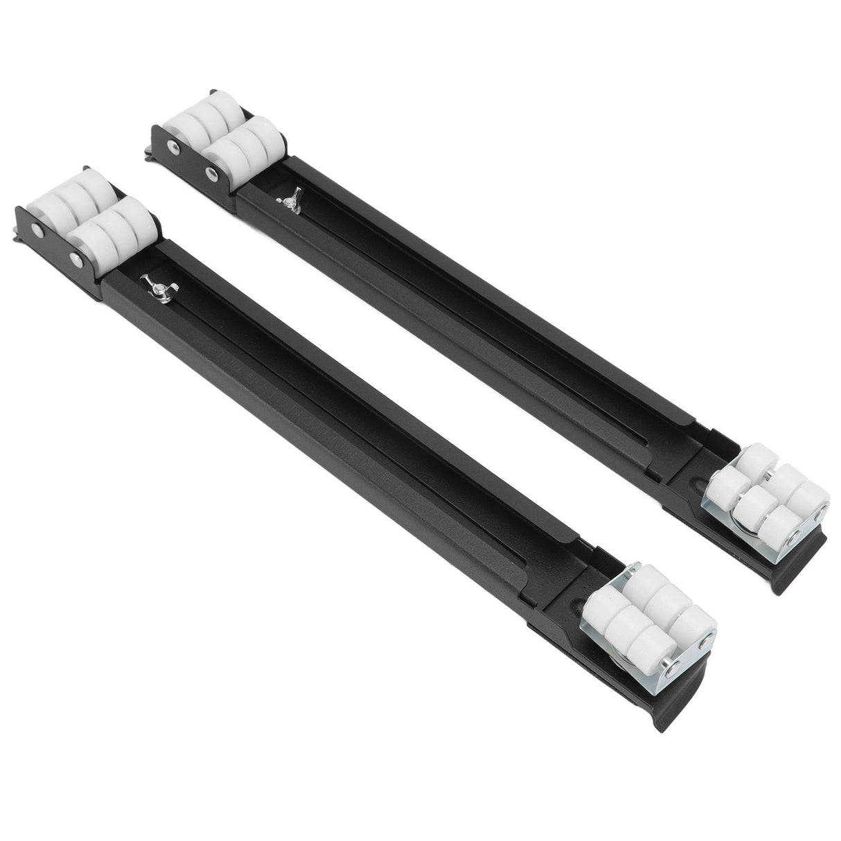 Heavy Duty Extensible Appliance Roller Load Bearing 300KG Universal Wheels Base Appliance Slider for Washer Furniture Black