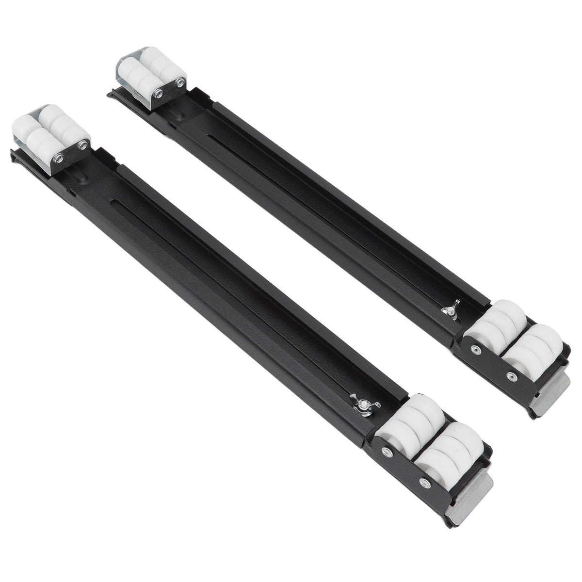 Heavy Duty Extensible Appliance Roller Load Bearing 300KG Universal Wheels Base Appliance Slider for Washer Furniture Black