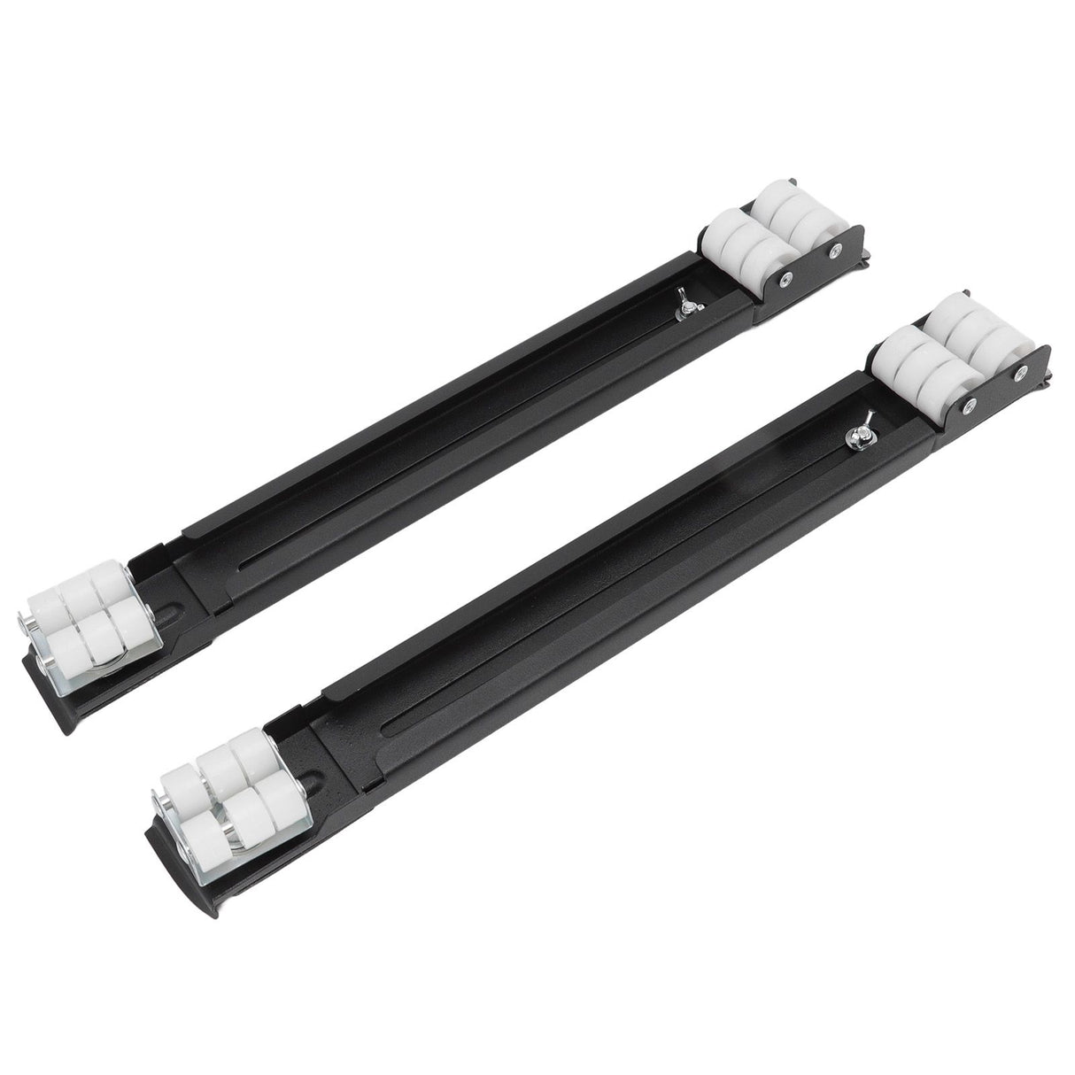 Heavy Duty Extensible Appliance Roller Load Bearing 300KG Universal Wheels Base Appliance Slider for Washer Furniture Black