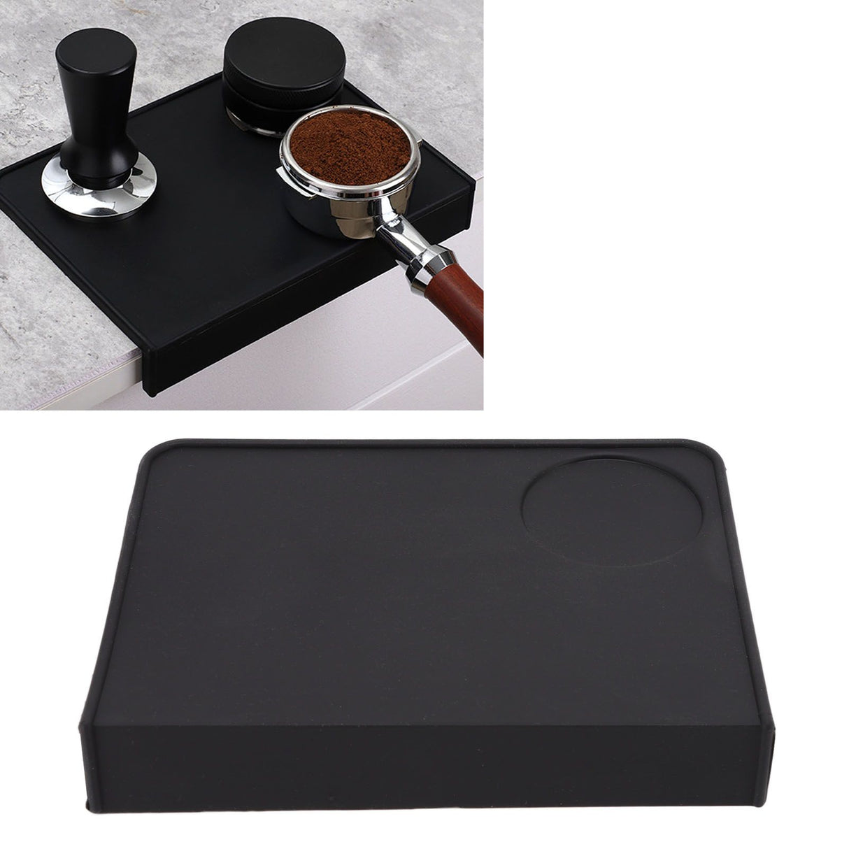 Coffee Tamper Mat Multipurpose Food Grade Slip Resistance Silicone Tamping Mat for Commercial and Domestic Use