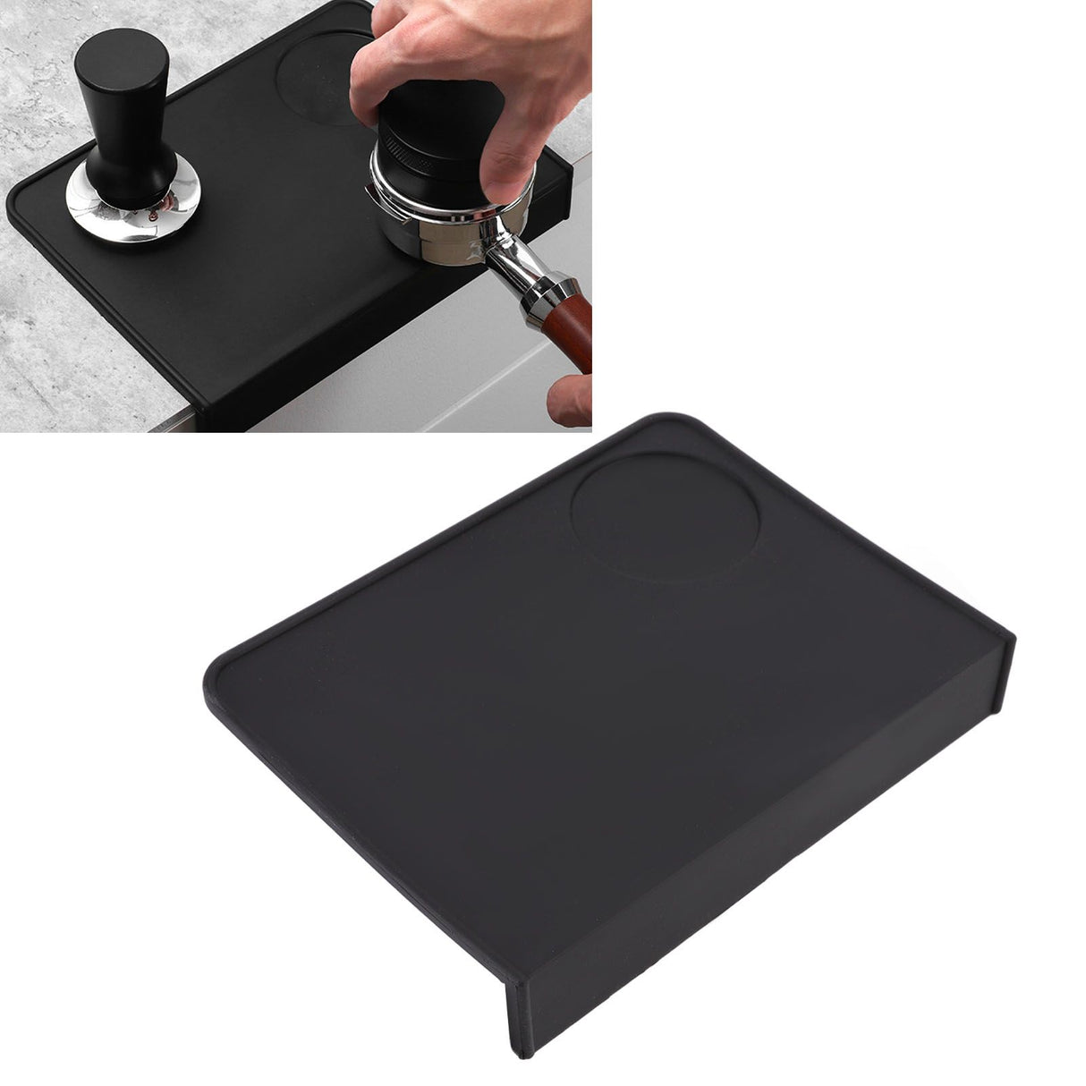 Coffee Tamper Mat Multipurpose Food Grade Slip Resistance Silicone Tamping Mat for Commercial and Domestic Use