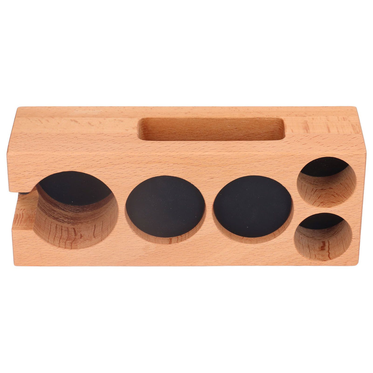 Coffee Tamper Holder Multifunction Food Safe Wooden Coffee Tamping Station for Coffee Lovers