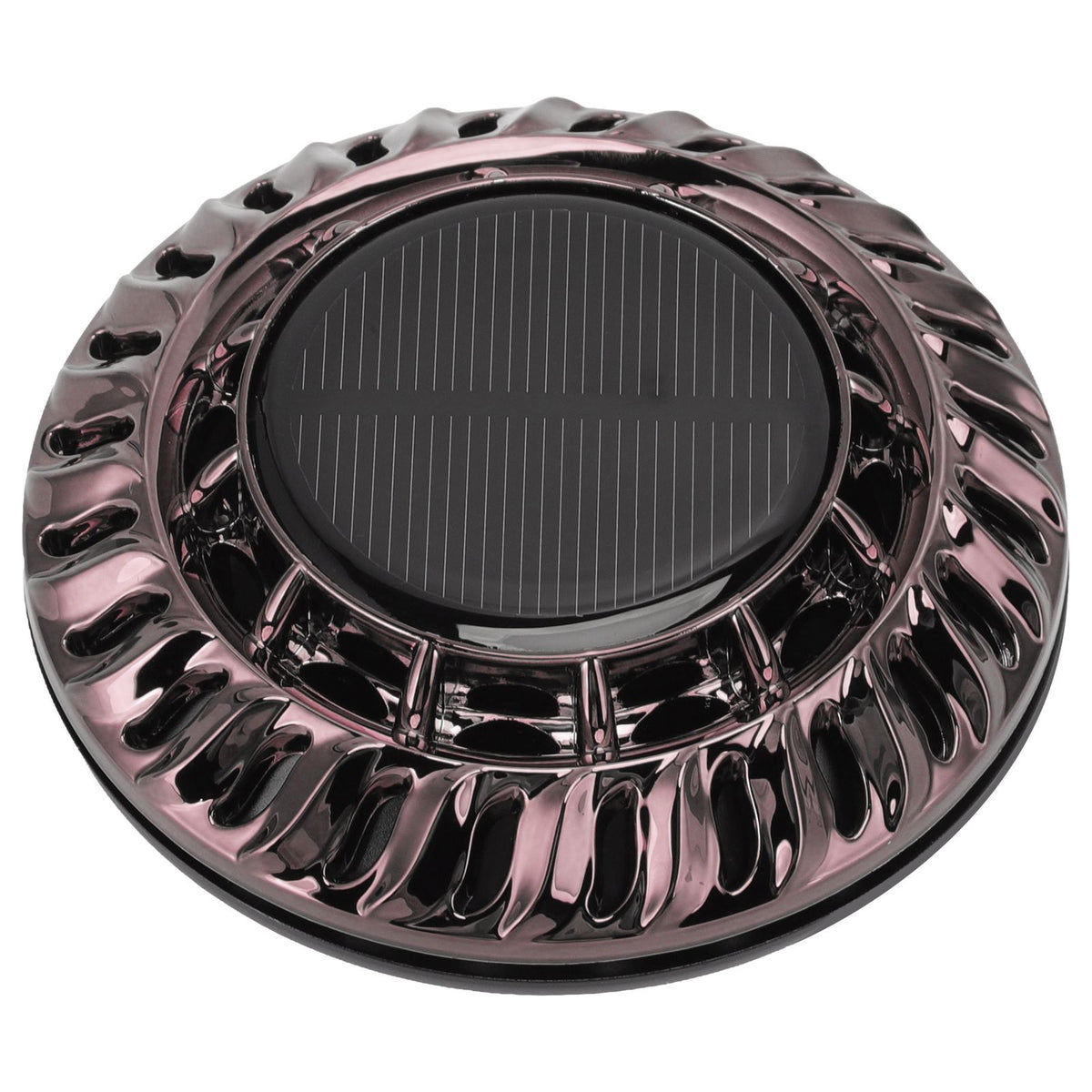 Solar Car Perfume Diffuser Automatic Rotating Decorative Car Aromatherapy Machine for Office Home Silver Black
