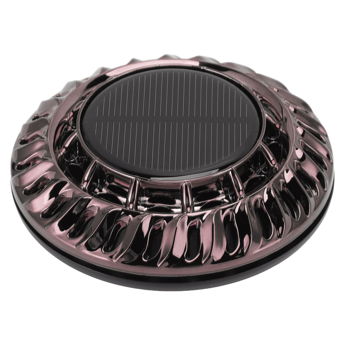 Solar Car Perfume Diffuser Automatic Rotating Decorative Car Aromatherapy Machine for Office Home Silver Black