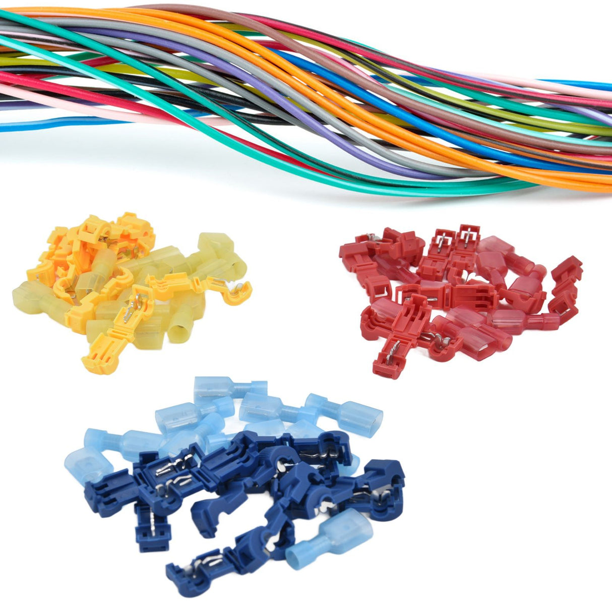 Disconnect Connector Kit T Shape Electrical Insulated Terminals for Home Decoration Circuit Repair