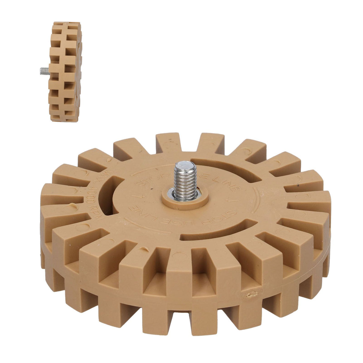 Rubber Eraser Wheel Adhesive Pinstripe Removal Tool for Paint Chrome Windows Metal Finishes Cars