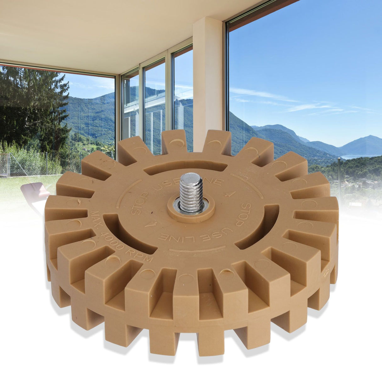 Rubber Eraser Wheel Adhesive Pinstripe Removal Tool for Paint Chrome Windows Metal Finishes Cars