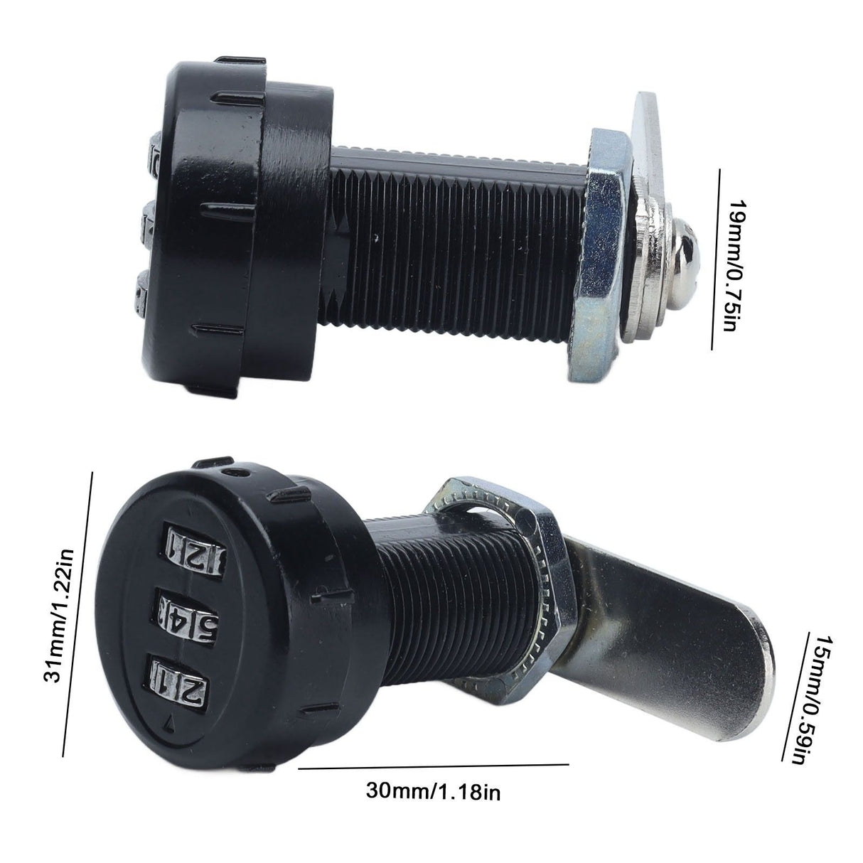 Mechanical Password Cam Lock 3 Digit Combination Camlock for Wardrobe Safe Deposit Box Mailbox