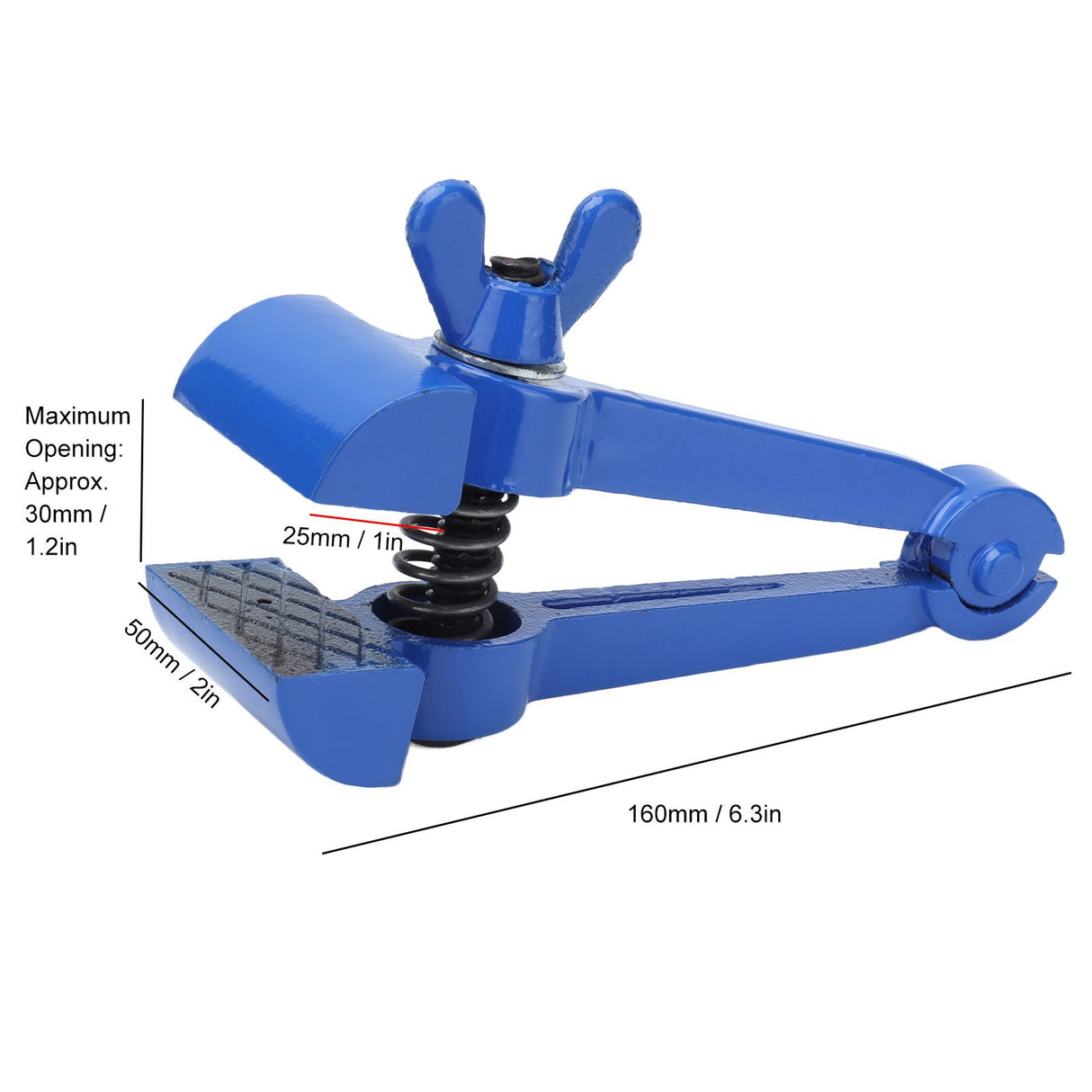 50mm Mini Hand Vise Hand Holding Clamping Pliers Cast Steel Hand Vice for Machinist Locking Cutting