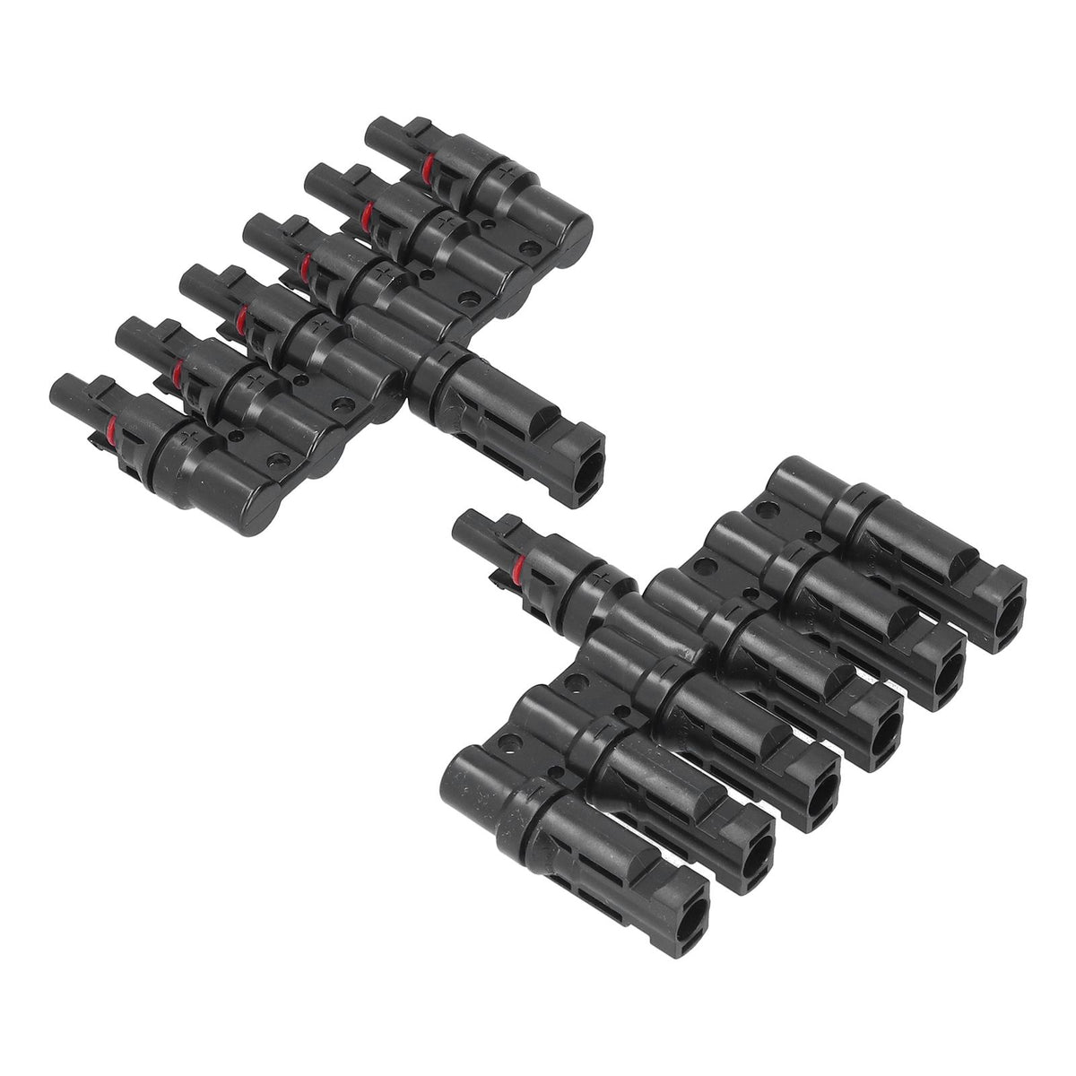 1 to 6 Branch Connector 6 Way Solar Panel Branch Connector Waterproof Male Female Cable Connector