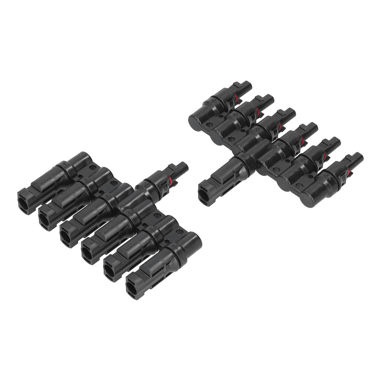 1 to 6 Branch Connector 6 Way Solar Panel Branch Connector Waterproof Male Female Cable Connector