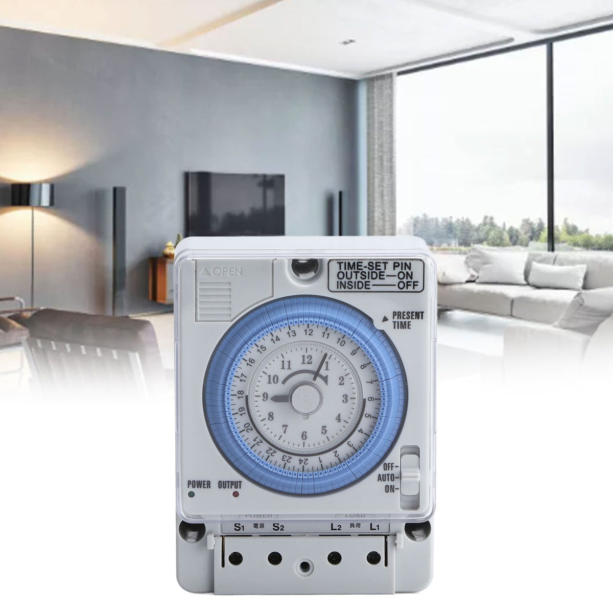Timer Switch Mechanical Time Switch for Household Time Control Electronic Equipment Supplies 100V‑240V TB388