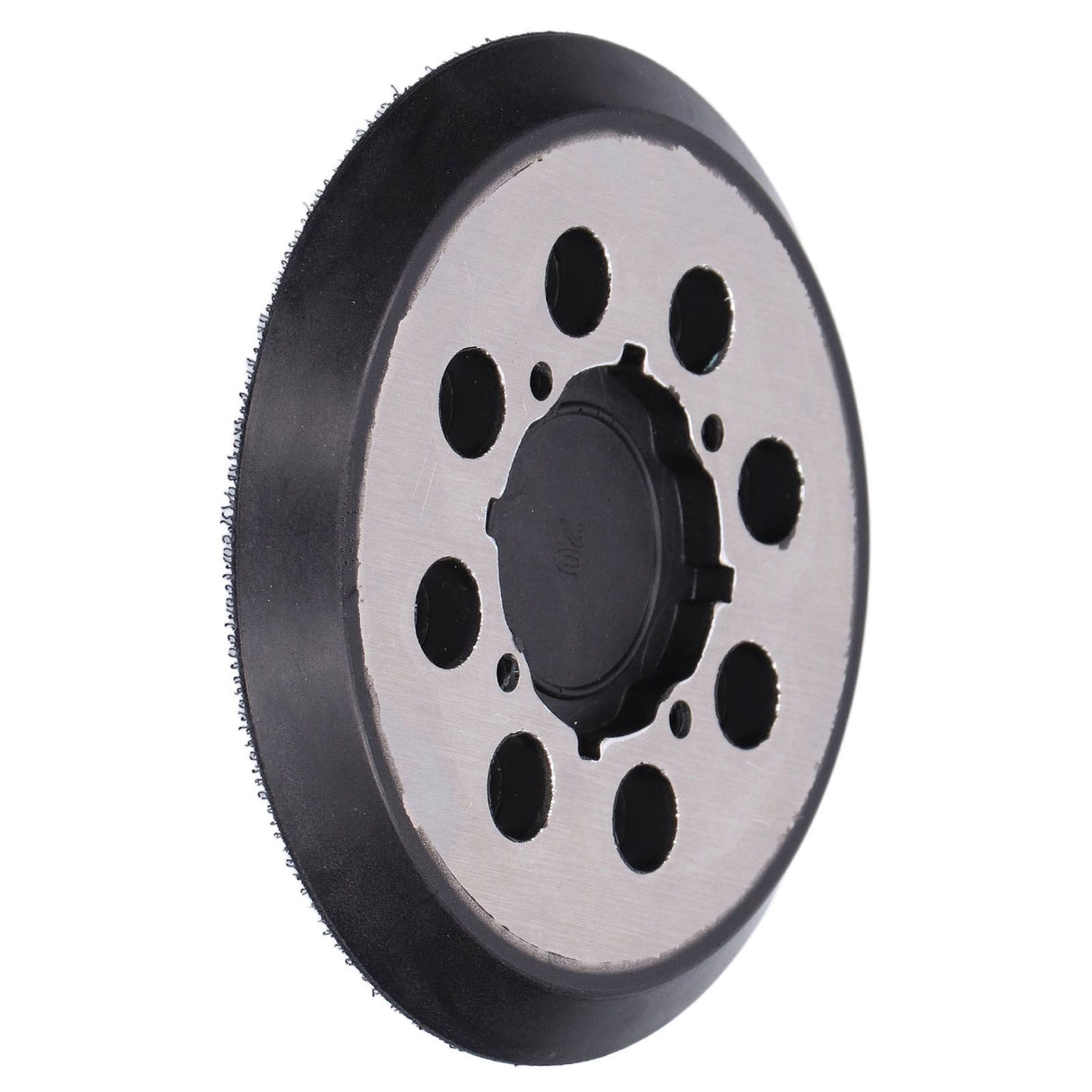 5in Polisher Backing Plate 8‑Hole Black Aluminum Alloy for Electric Sander Finishing Buffing