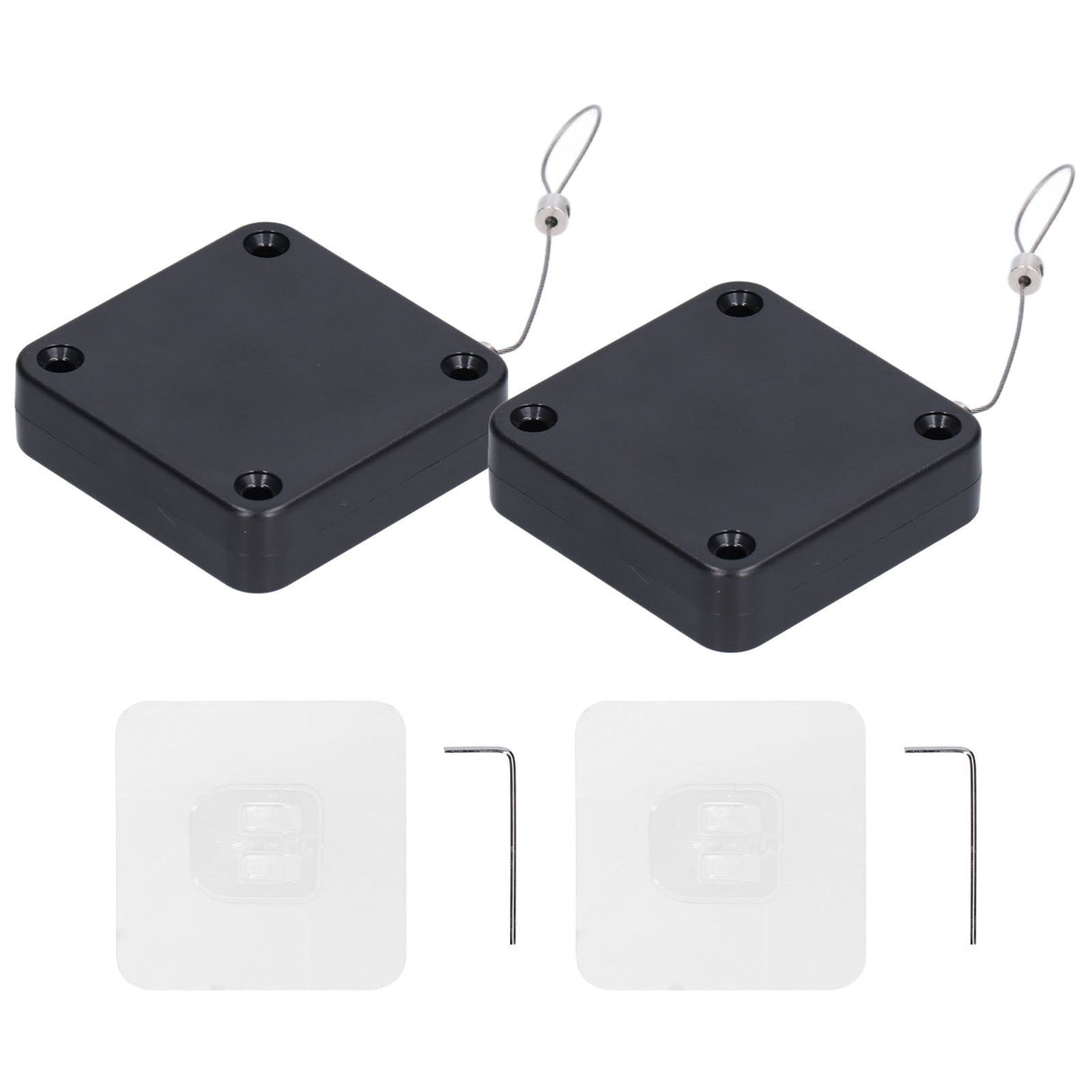2Pcs Automatic Door Closer Punch Free Multifunctional 800G Pull Strong Tensile Force Wear Resistance Sensor Door Closer