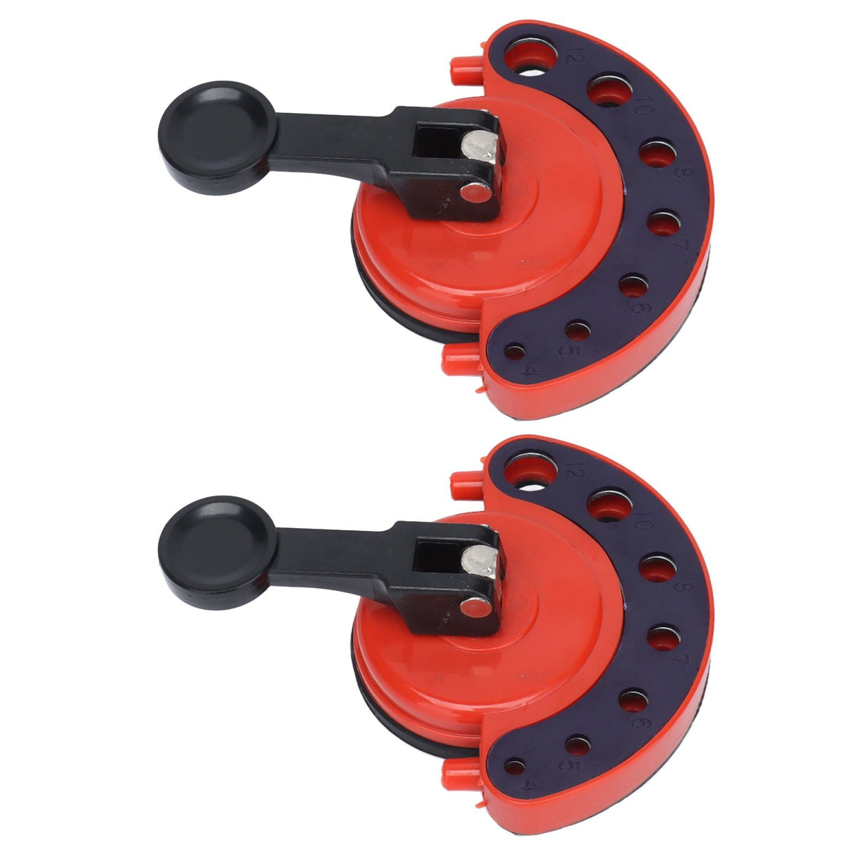 2Pcs Hole Saw Guide Adjustable Multifunctional Easy Operation Premium ABS Rubber Tile Glass Hole Saw Bit Guide
