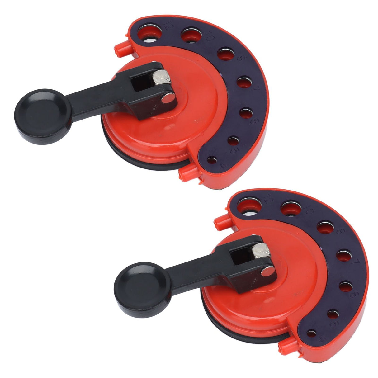 2Pcs Hole Saw Guide Adjustable Multifunctional Easy Operation Premium ABS Rubber Tile Glass Hole Saw Bit Guide