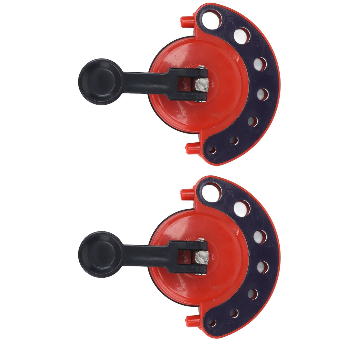 2Pcs Hole Saw Guide Adjustable Multifunctional Easy Operation Premium ABS Rubber Tile Glass Hole Saw Bit Guide