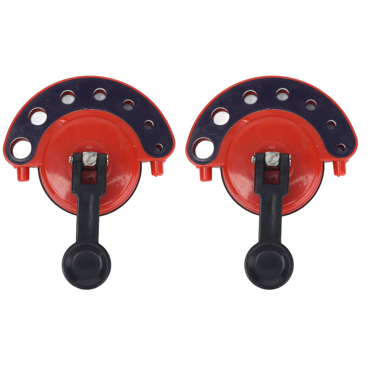 2Pcs Hole Saw Guide Adjustable Multifunctional Easy Operation Premium ABS Rubber Tile Glass Hole Saw Bit Guide