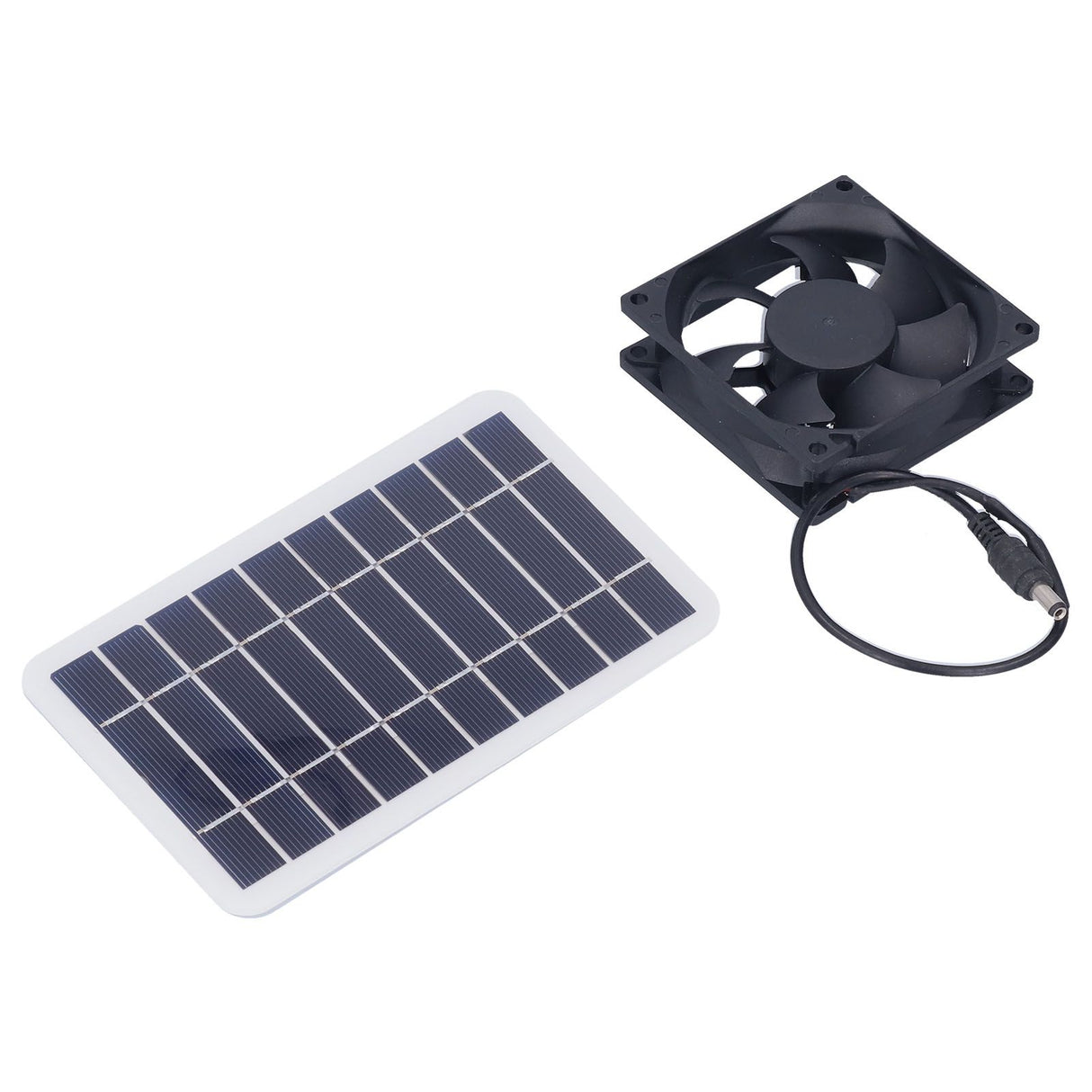2.5W Solar Panel Fan Solar Pet Exhaust Air Flowing Fan for Outdoor Breeding Planting