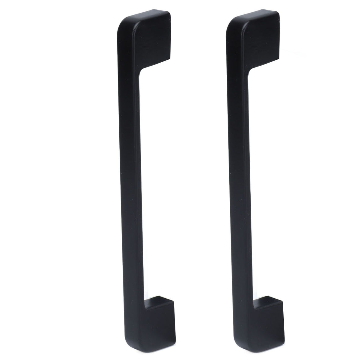 2pcs Cabinet Pulls Black Zinc Alloy Kitchen Drawer Handles with Screws for Drawer Wardrobe Cupboard Door