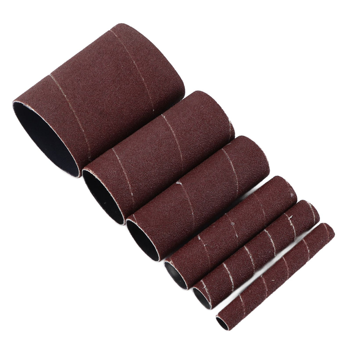 6Pcs Sandpaper Ring Sandpaper Roll Sanding Sleeves Wood Sanding Metal Rust Removing for Electric Grinder