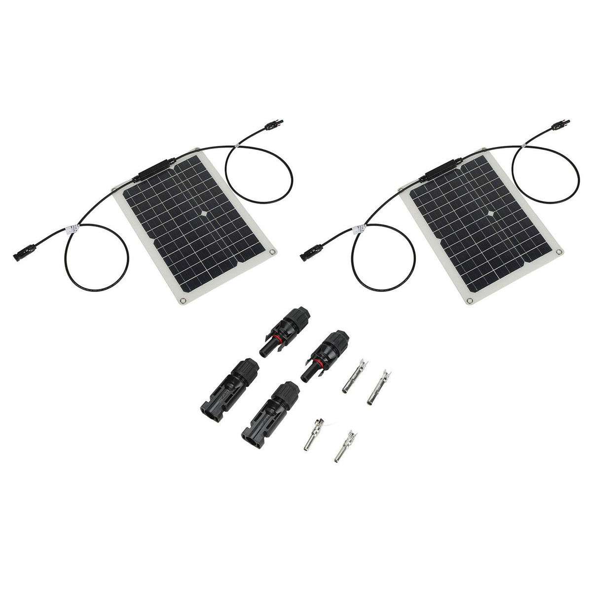 15W Solar Panel Portable Waterproof Monocrystalline Solar Charging Board for Outdoor Car Motor YachtSolar Panel