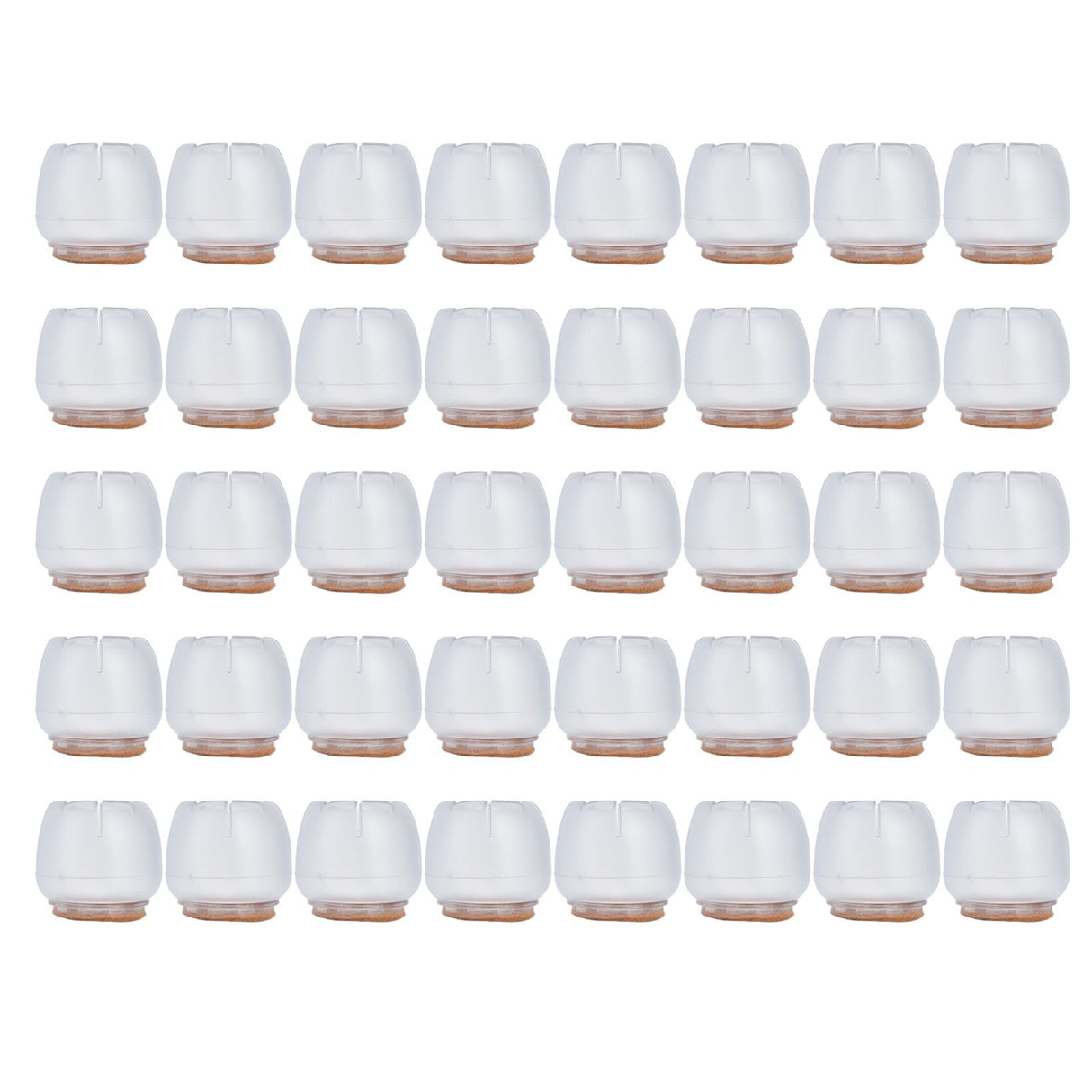 40PCS Chair Leg Protector Thickened Silicone Table Leg Cover Transparent Non Slip Furniture Leg Protector