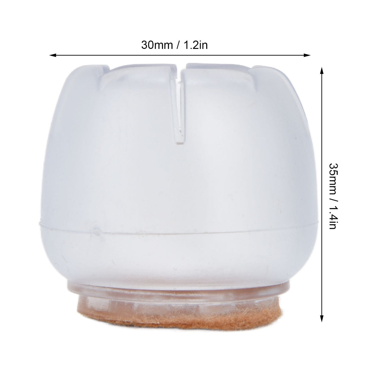 40PCS Chair Leg Protector Thickened Silicone Table Leg Cover Transparent Non Slip Furniture Leg Protector