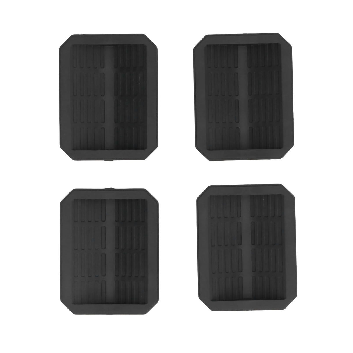 4Pcs Chair Caster Fixing Pad Rubber Refrigerator Wheel Protective Cup Noise Reduction for Home Office