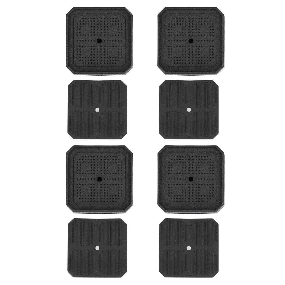 4Set Square Furniture Leg Pad Rubber Non Slip Table Chair Refrigerator Feet Protectors Noise Reduction