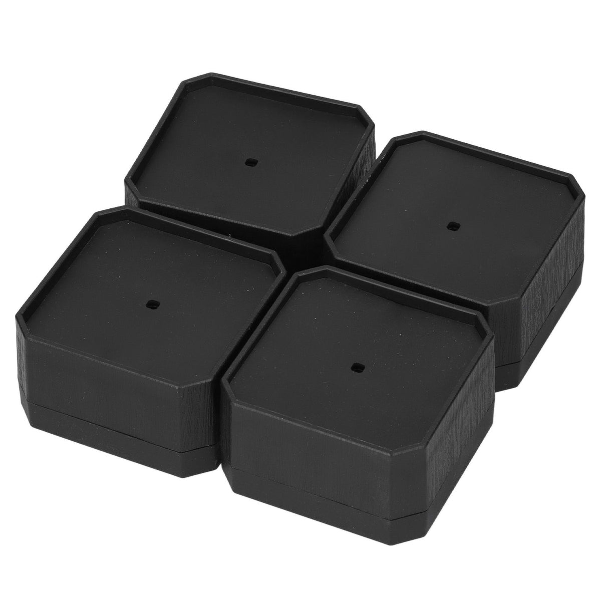 4Set Square Furniture Leg Pad Rubber Non Slip Table Chair Refrigerator Feet Protectors Noise Reduction