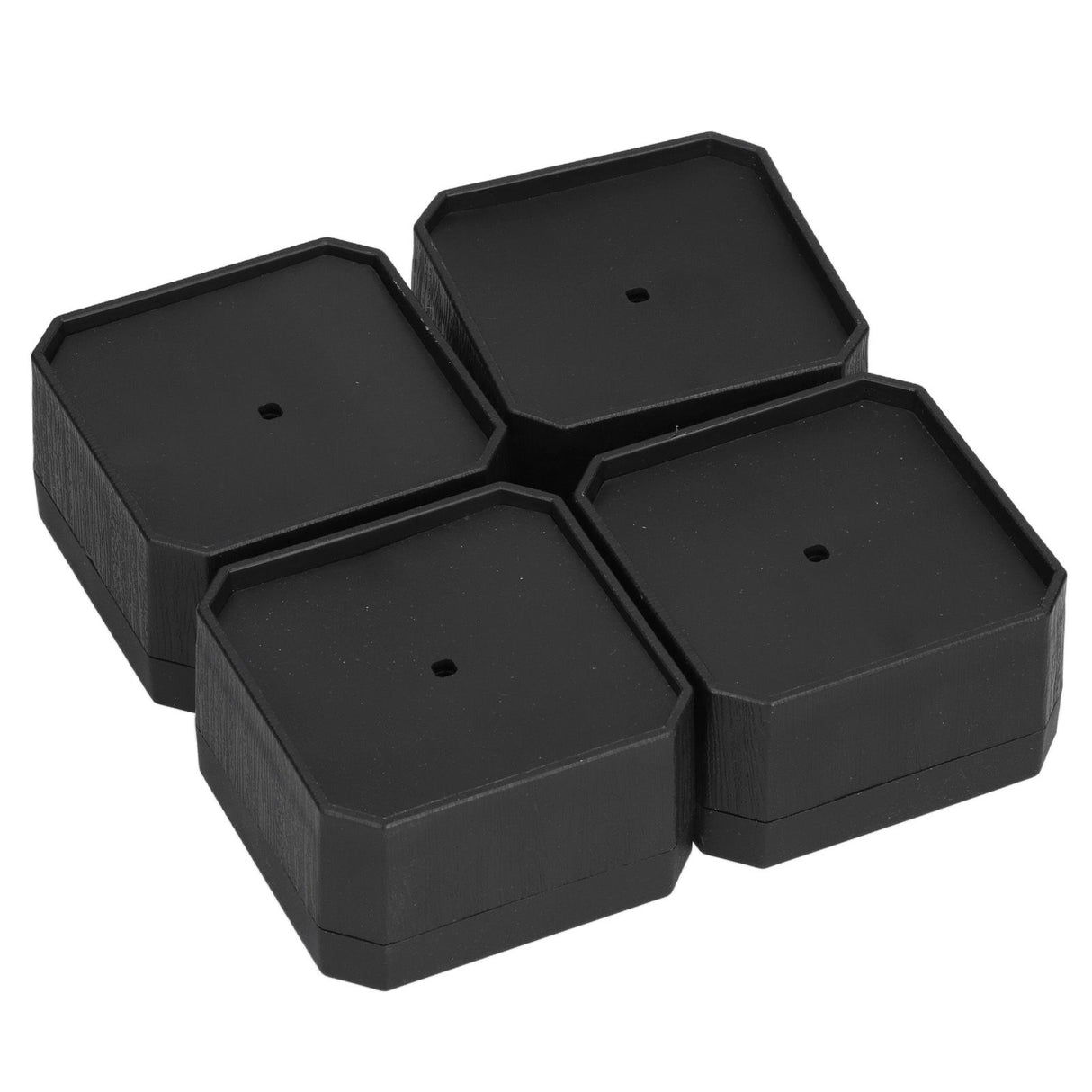 4Set Square Furniture Leg Pad Rubber Non Slip Table Chair Refrigerator Feet Protectors Noise Reduction