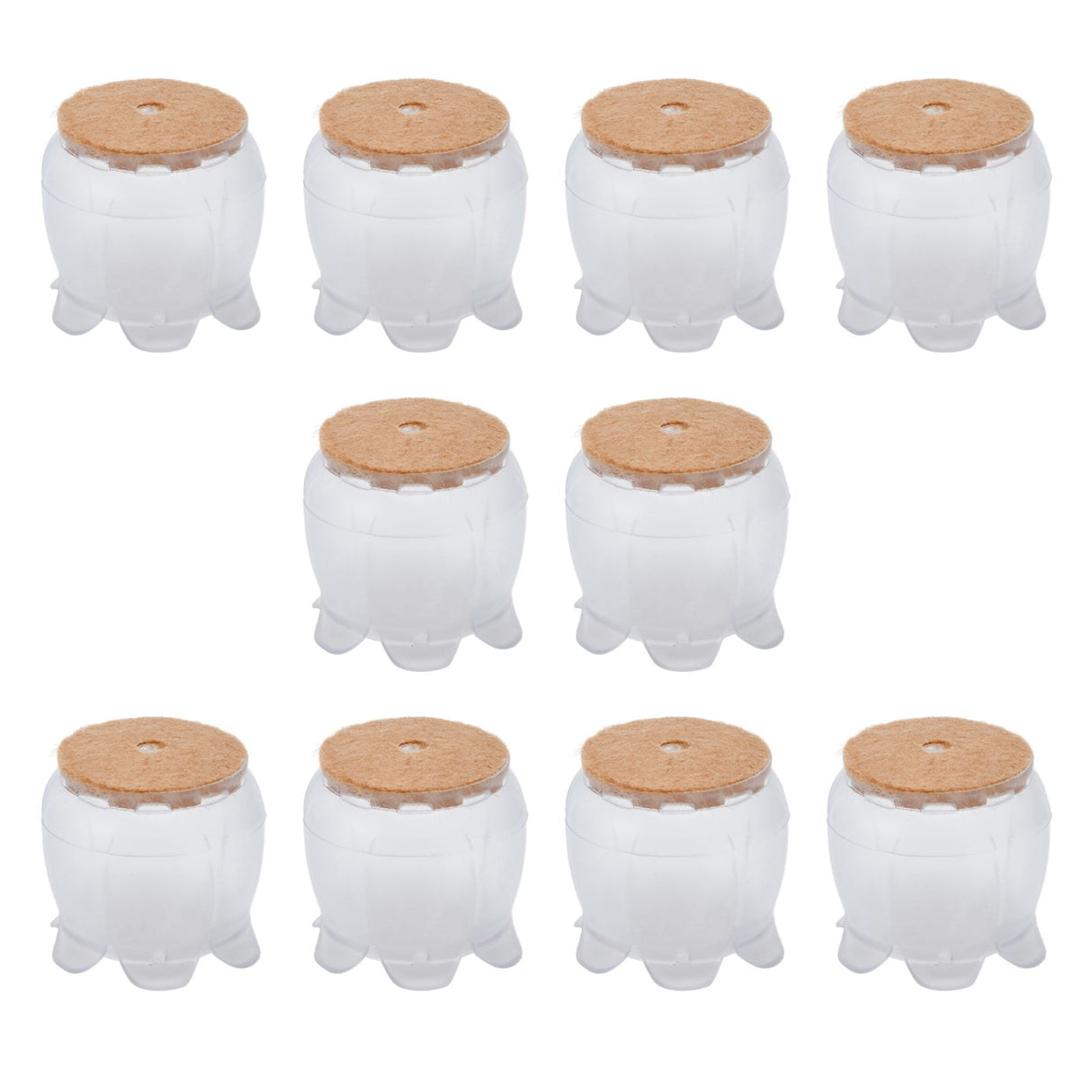 10PCS Chair Leg Floor Protector Office Table Leg Cover Anti Slip Rubber Felt Furniture Leg CoverS