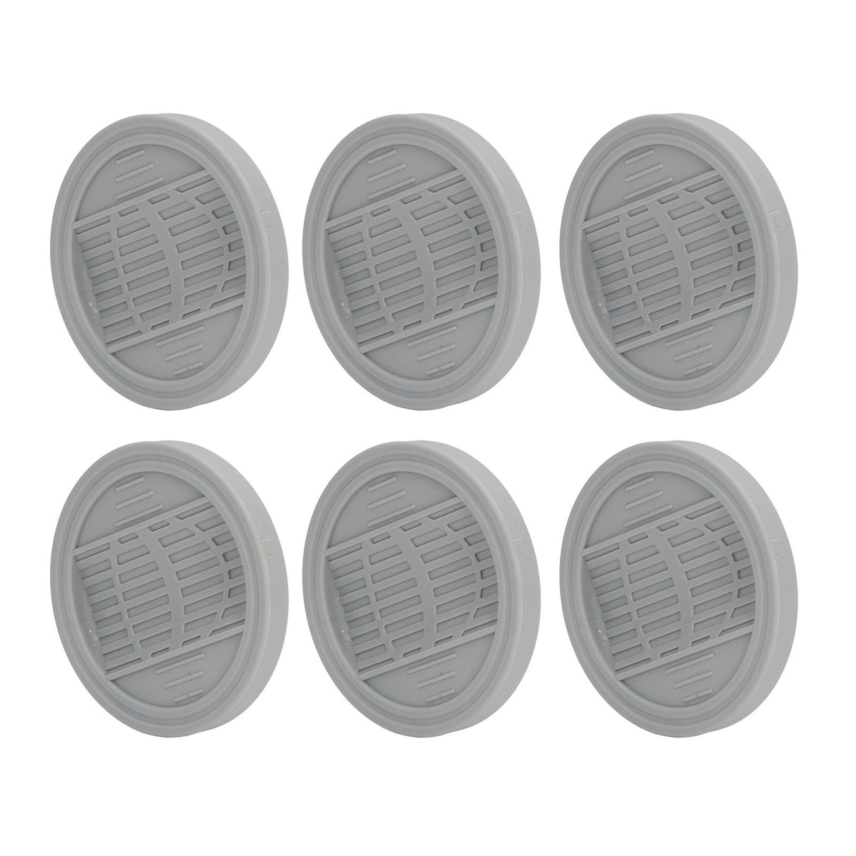 6PCS Rubber Furniture Pads Stoppers Floor Protector for Bed Office Chair Cabinet Sofa Closet Wheels