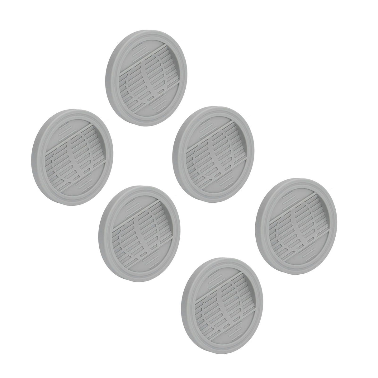 6PCS Rubber Furniture Pads Stoppers Floor Protector for Bed Office Chair Cabinet Sofa Closet Wheels