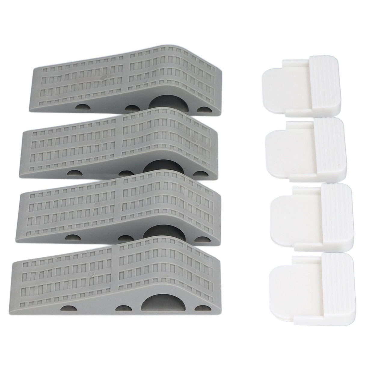 4Set Door Stoppers Non Slip Rubber Door Bottom Stop Wedge Accessories for Home Improvement