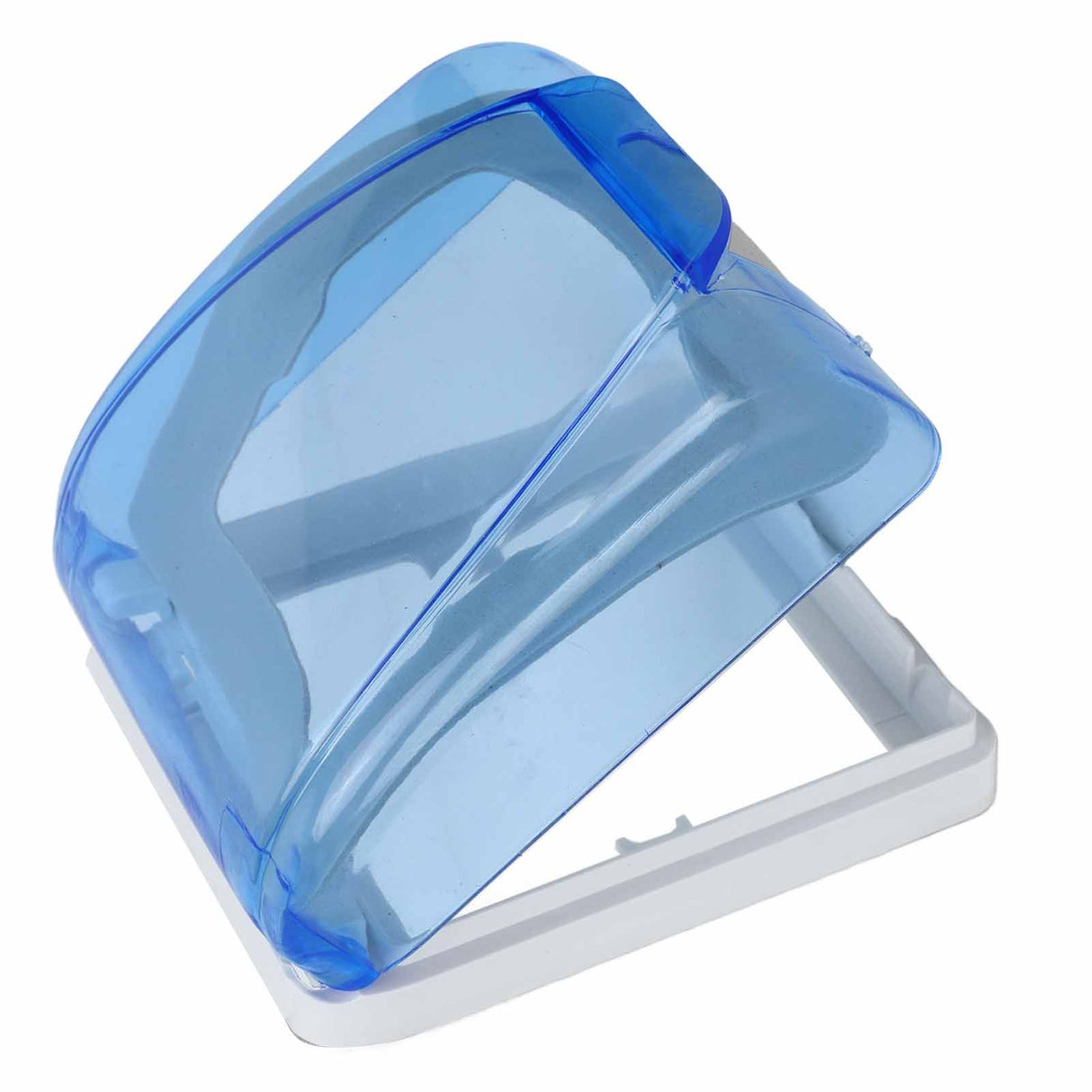 Universal 86 Type Socket Waterproof Box Transparent Wall Switch Protection Box for Bathroom Blue