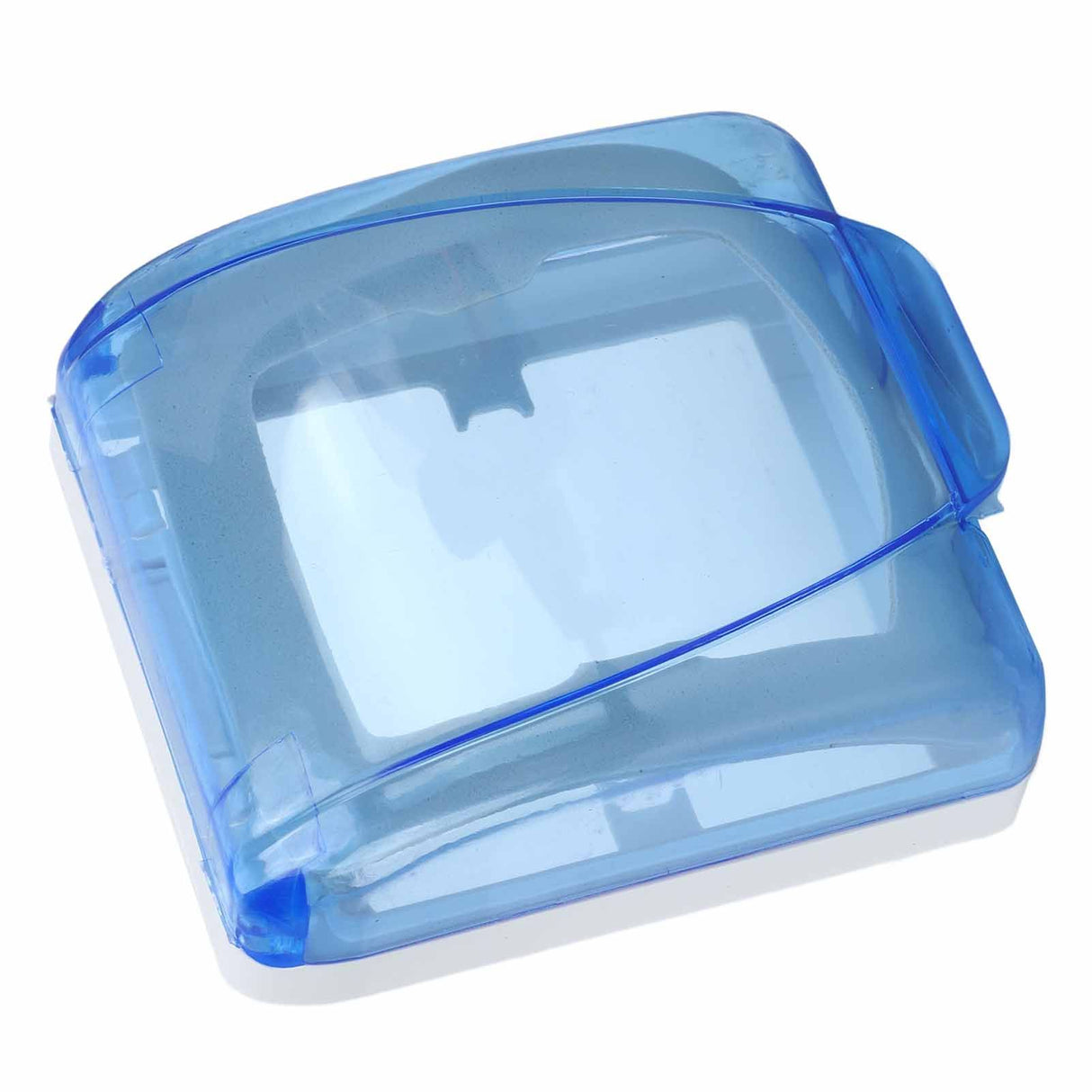 Universal 86 Type Socket Waterproof Box Transparent Wall Switch Protection Box for Bathroom Blue