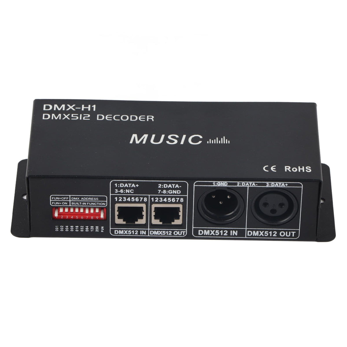 3 Channel DMX Decorder Adjustable RGB Dimming LED Decorder Controller for Bars Hotels Sober Bar4A