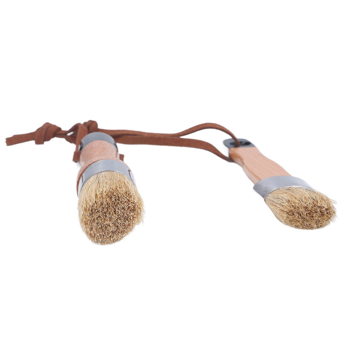 2PCS Furniture Paint Brush with Wooden Handle Home Decoration Painting Waxing Bristle Brush