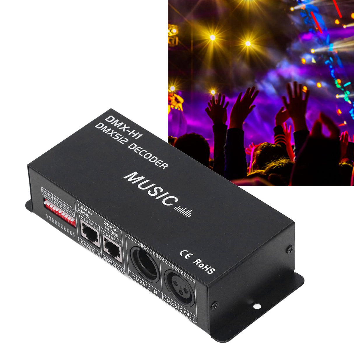 4 Channel DMX 512 Decorder Adjustable RGB Dimming LED Decorder Controller for Bars Hotels Sober Bars8A