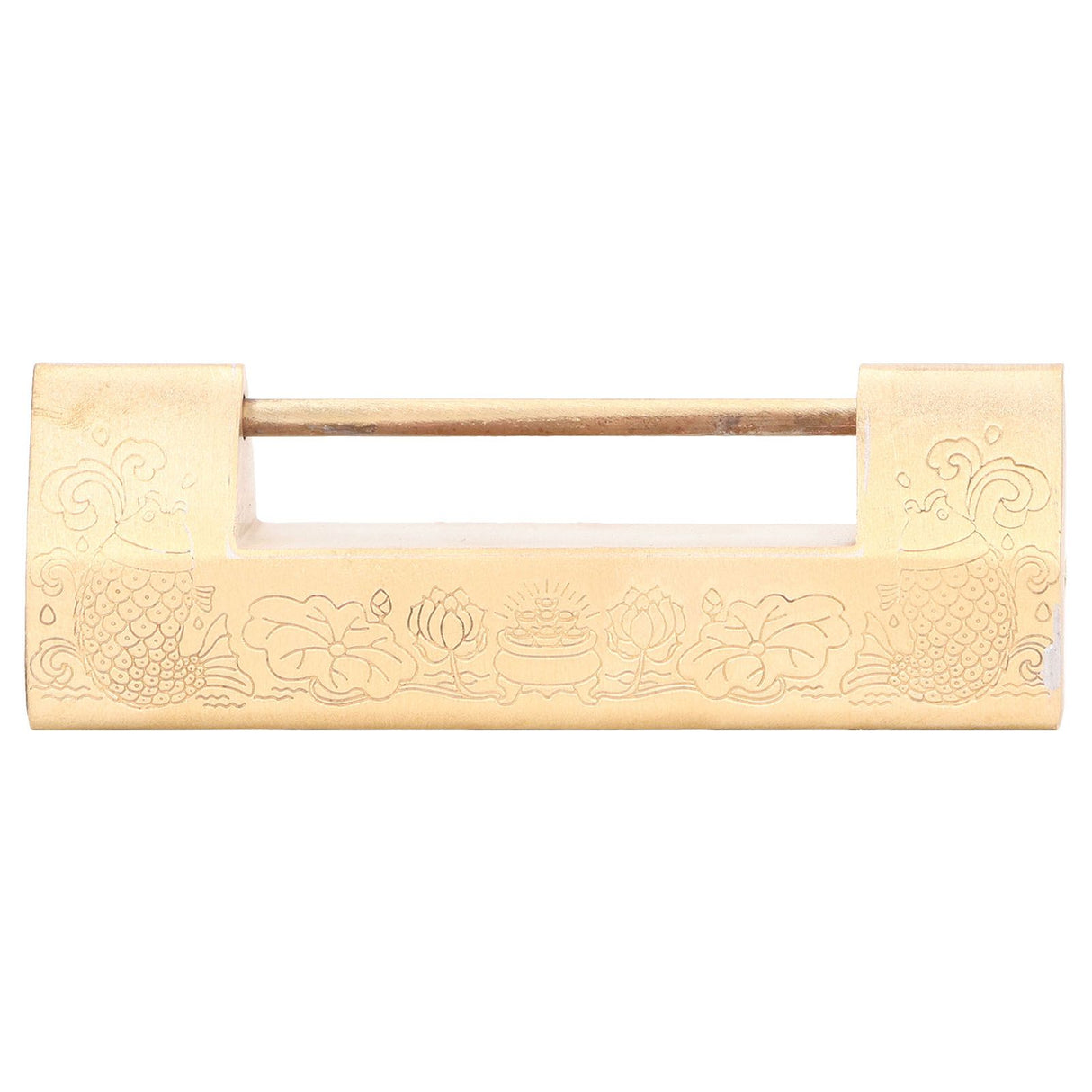 Antique Style Padlock 5cm Spacing Horizontal Lock with Key for Jewelry Box Wooden Box Cabinet Door