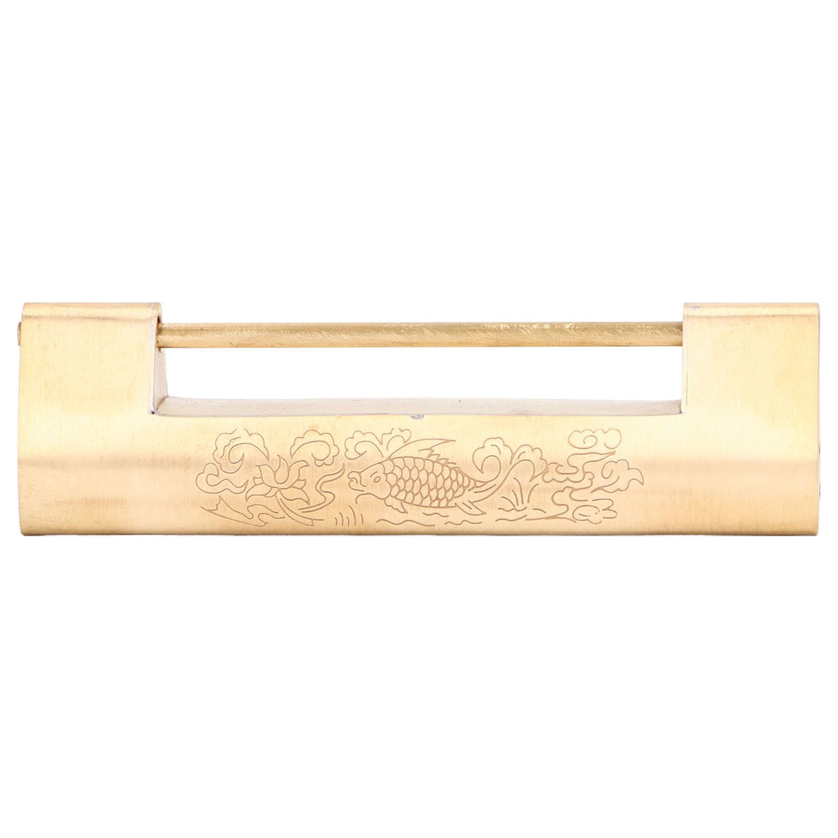Brass Antique Padlock 8cm Spacing Delicate Chinese Old Style Jewelry Box Padlock with Key