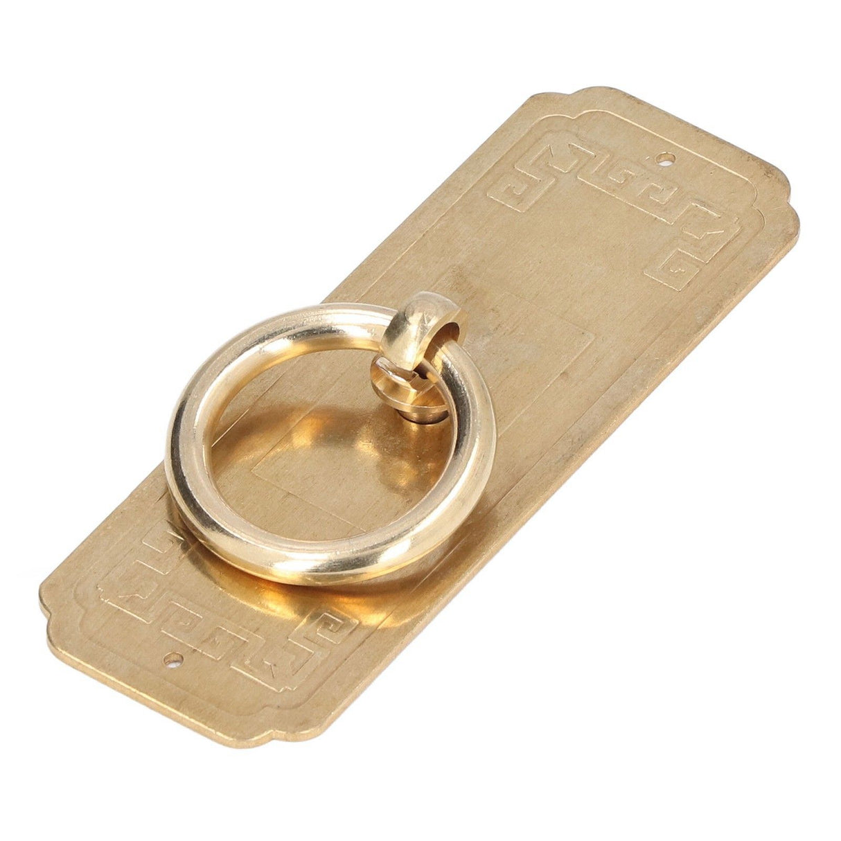 Cabinet Door Handle Chinese Furniture Antique Pattern Pure Copper Cabinet Doors Window Retro HandleLength 10cm