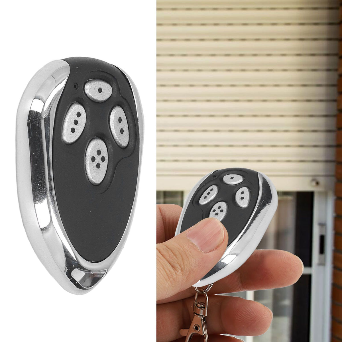 Garage Door Remote Control 433.92MHZ 27A 12V 100m Range Portable for Anti Theft System Electrical Equipment