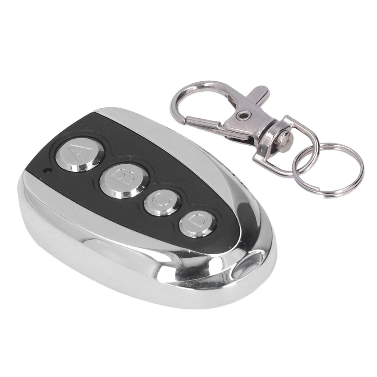 Garage Door Remote Control Opener 433MHz 4 Buttons Anti Theft with Key Chain for Curtain Doors Security System