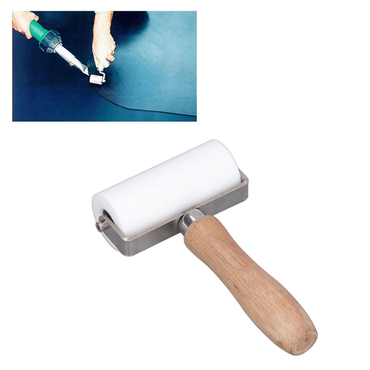 90mm/3.5in Silicone Roller Smoothing Seam Roller Tool for High Temperature Welding