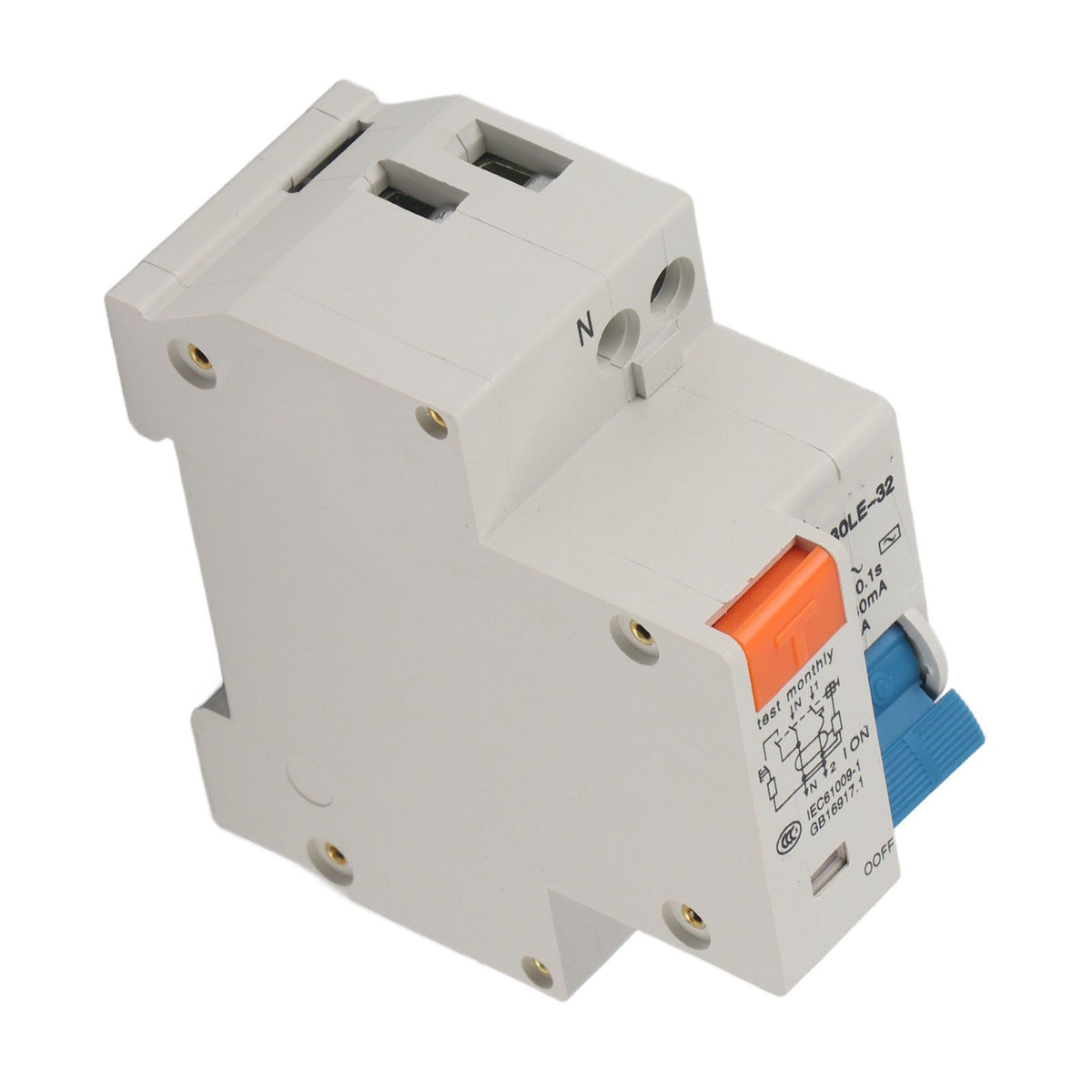 Circuit Breaker 1P 16A 220V Overload Short Circuit Leakage Protection Residual Current Circuit Breaker for 50/60Hz